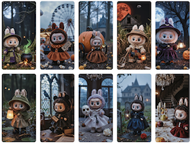 Halloween collage