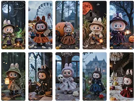 Download 80+ Labubu Halloween wallpapers in vivid 4K & HD — spooky-cute phone and PC backgrounds with pumpkins, bats & more, updated daily and always free.
