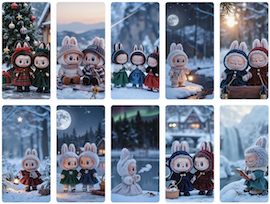 Winter collage