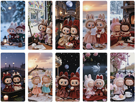 Valentine collage