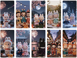 New Year collage
